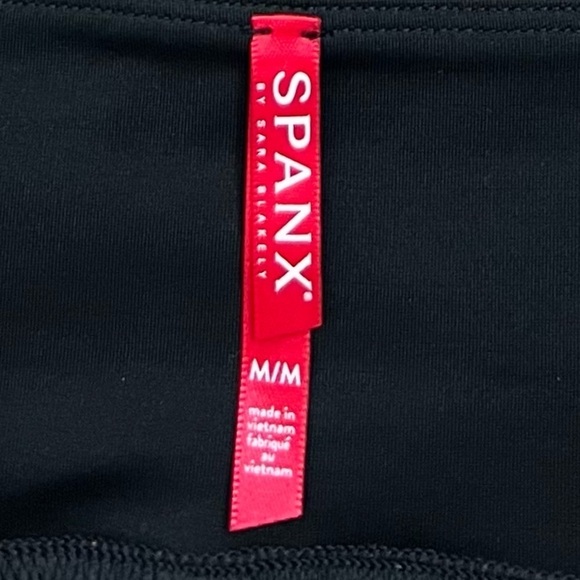 Spanx High Waisted Velvet Shaping Leggings in Black - Picture 7 of 9